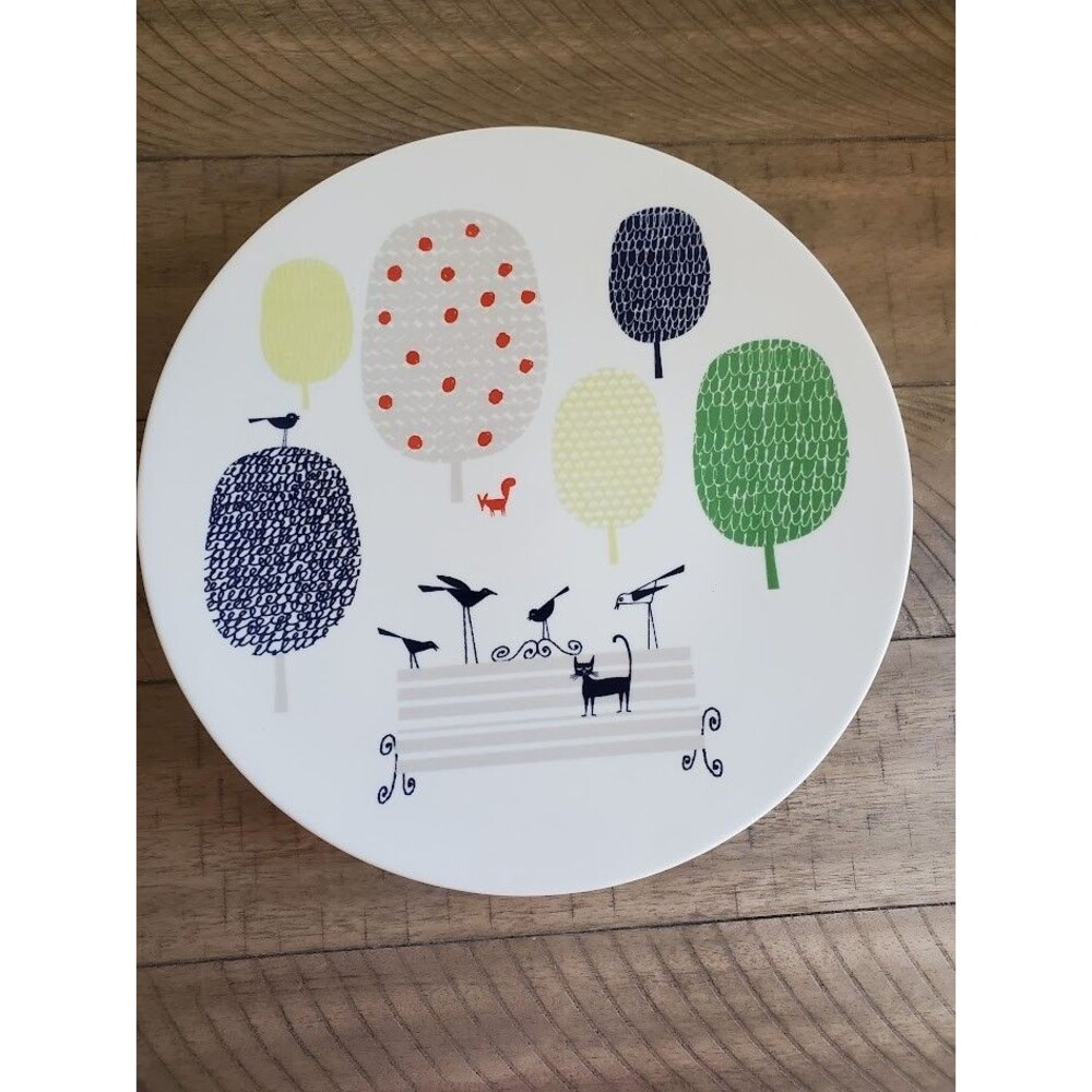Kate Spade New York  Lenox Hopscotch Drive About Town Cake Stand Plate Porcelain